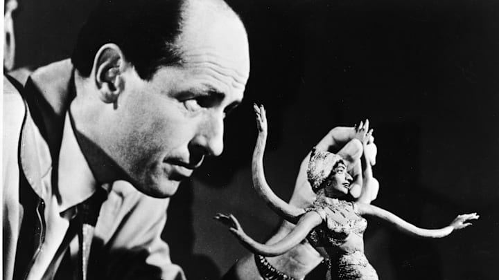 Ray Harryhausen in  action.
