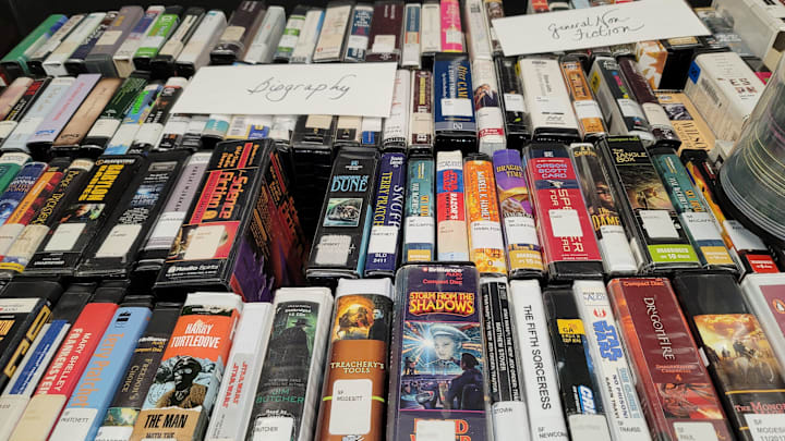 Audiobooks available at the Friends of the Abilene Public Library book sale.

Books4