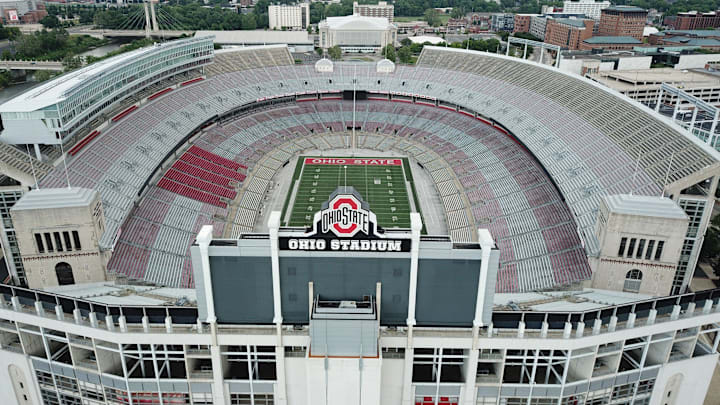 June 17, 2020; Columbus, OH, USA; Ohio Stadium, also known as the Horseshoe, the Shoe, and the House That Harley Built, is on the campus of The Ohio State University. Mandatory Credit: Doral Chenoweth/Columbus Dispatch via USA TODAY NETWORK