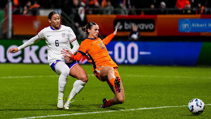 Williams scored the game-winning goal for the USWNT, with Hayes's side defeating the Netherlands 2–1.