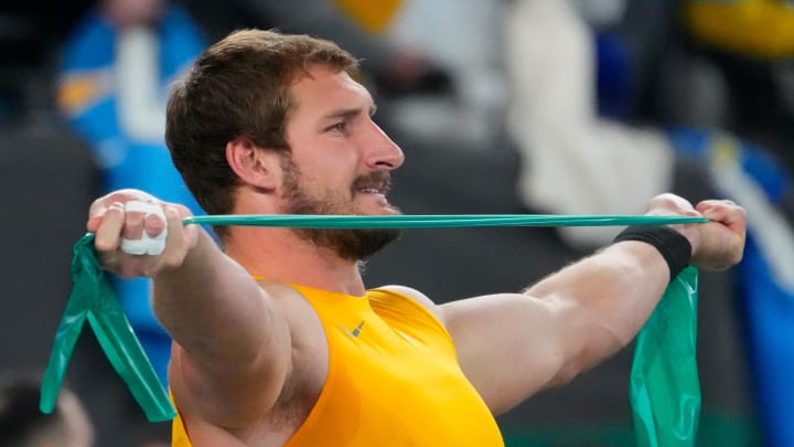 Nov 6, 2023; East Rutherford, New Jersey, USA; Los Angeles Chargers linebacker Joey Bosa (97) warms up during pregame before a game against the New York Jets at MetLife Stadium. Mandatory Credit: Robert Deutsch-USA TODAY Sports Nov 6, 2023; East Rutherford, New Jersey, USA; Los Angeles Chargers linebacker Joey Bosa (97) warms up during pregame before a game against the New York Jets at MetLife Stadium. Mandatory Credit: Robert Deutsch-USA TODAY Sports