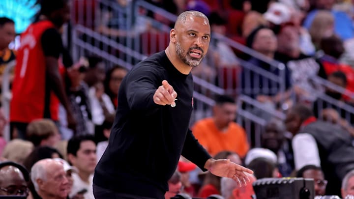 Houston Rockets head coach Ime Udoka.