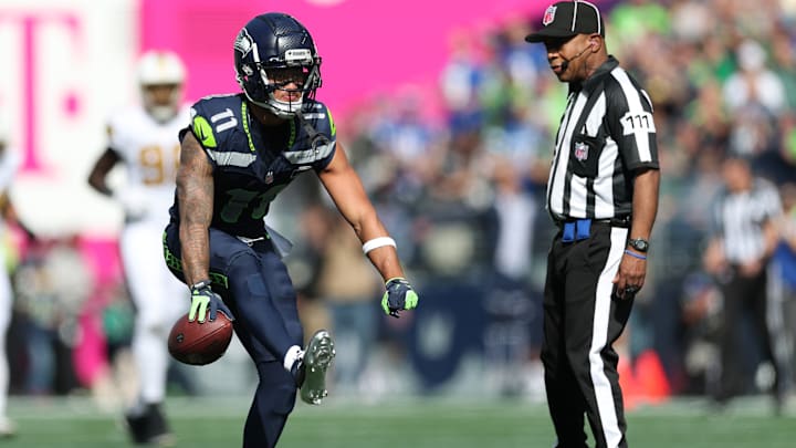 Jaxon Smith-Njigba of the Seattle Seahawks