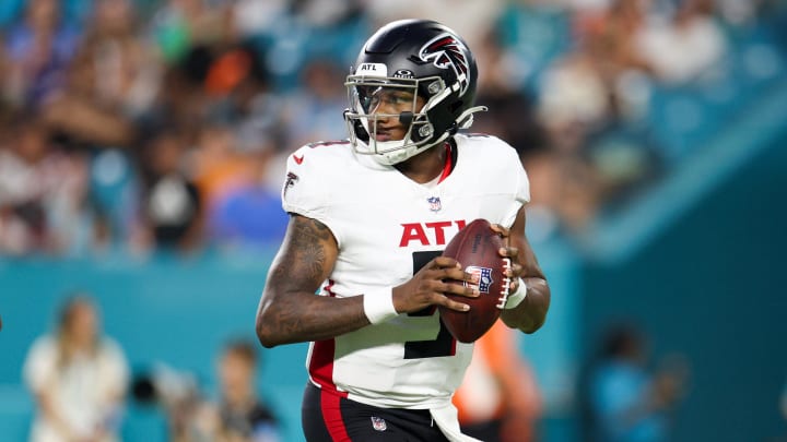 Atlanta Falcons quarterback Michael Penix Jr. won't play in Friday night's preseason finale against the Jacksonville Jaguars. Atlanta Falcons quarterback Michael Penix Jr. won't play in Friday night's preseason finale against the Jacksonville Jaguars.