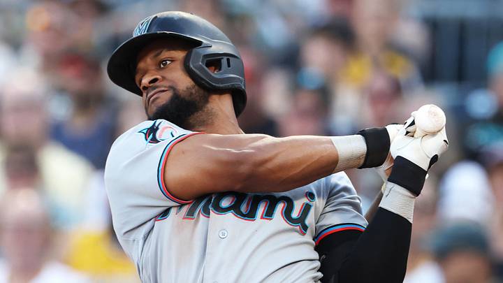 Jun 13, 2026; Pittsburgh, Pennsylvania, USA; Miami Marlins desifgnated hitter Otto Lopez 96) hits a single against the Pittsburgh Pirates during the eighth inning at PNC Park. Mandatory Credit: Charles LeClaire-Imagn Images Jun 13, 2026; Pittsburgh, Pennsylvania, USA; Miami Marlins desifgnated hitter Otto Lopez 96) hits a single against the Pittsburgh Pirates during the eighth inning at PNC Park. Mandatory Credit: Charles LeClaire-Imagn Images