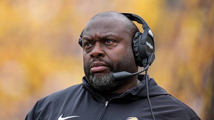 Michigan running back coach Tony Alford watches a play against Texas during the first half at Michigan Stadium in Ann Arbor on Saturday, September 7, 2024. Michigan running back coach Tony Alford watches a play against Texas during the first half at Michigan Stadium in Ann Arbor on Saturday, September 7, 2024.