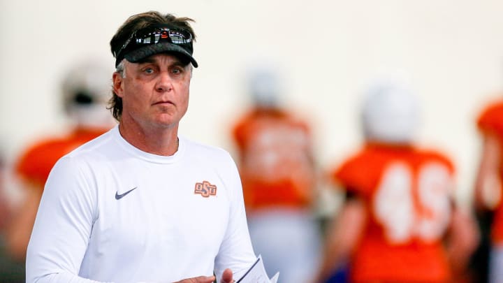 Oklahoma State head coach Mike Gundy