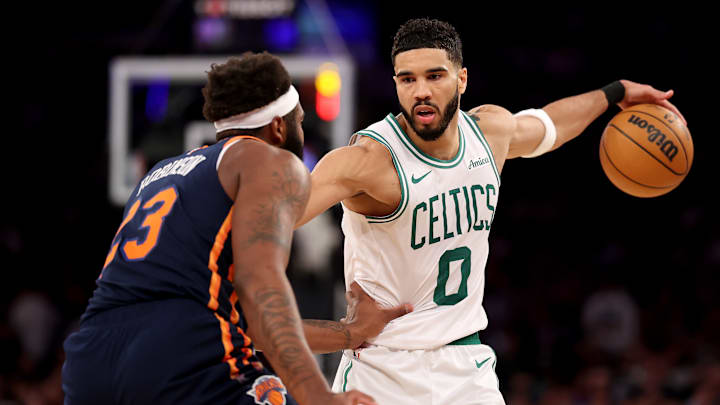 Jayson Tatum, Boston Celtics and Mitchell Robinson, New York Knicks