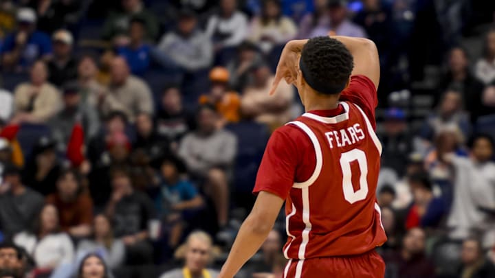 Oklahoma guard Jeremiah Fears in Nashville Oklahoma guard Jeremiah Fears in Nashville