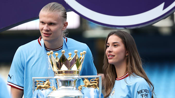 Erling Haaland y su novia llamada Isabel Haugseng Johansen