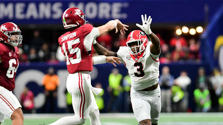 CJ Allen, Ty Simpson, Georgia Bulldogs, Alabama Crimson Tide CJ Allen, Ty Simpson, Georgia Bulldogs, Alabama Crimson Tide