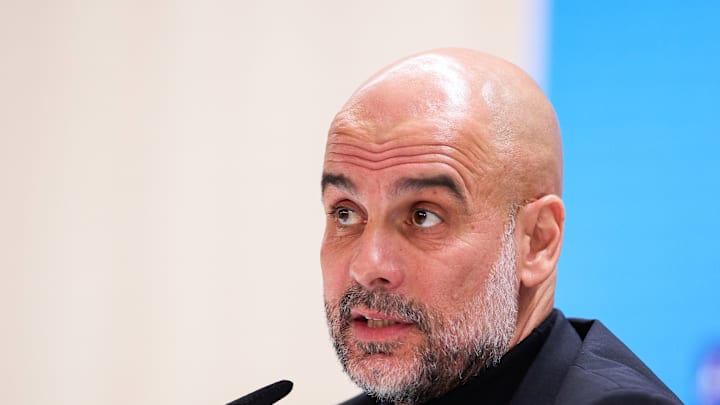Josep 'Pep' Guardiola, the head coach of Manchester City,...