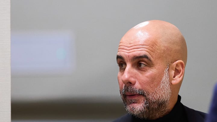 Josep 'Pep' Guardiola, the head coach of Manchester City,...