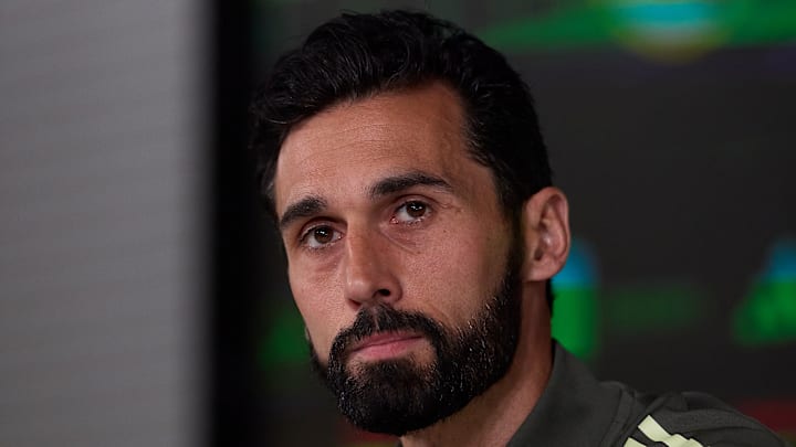 Alvaro Arbeloa, the head coach of Real Madrid CF, attends a