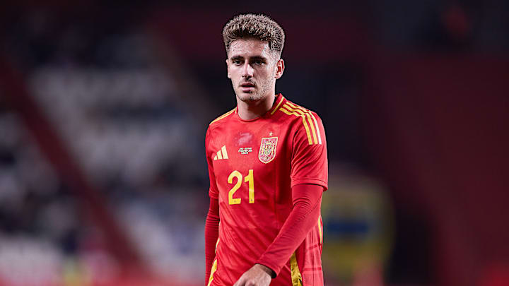 Robert Navarro of Spain U21 seen in action during the Men's...