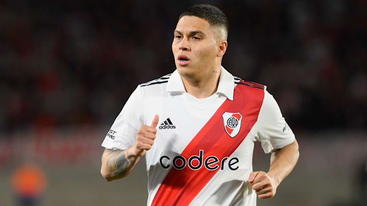 Juan Fernando Quintero of River Plate seen during the match...