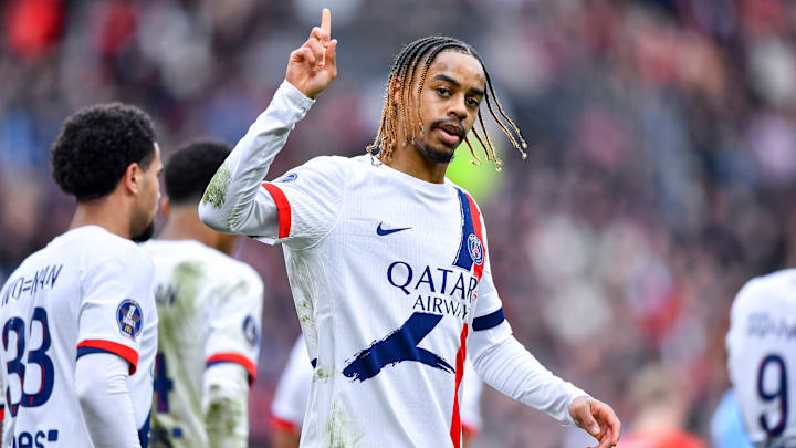 Barcola a réalisé un super match contre le Stade Rennais.