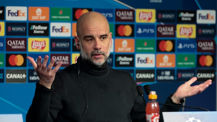 Pep Guardiola en conférence de presse
