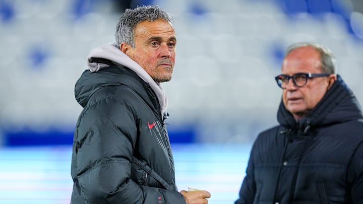 Luis Enrique et Luis Campos, à Auxerre en janvier