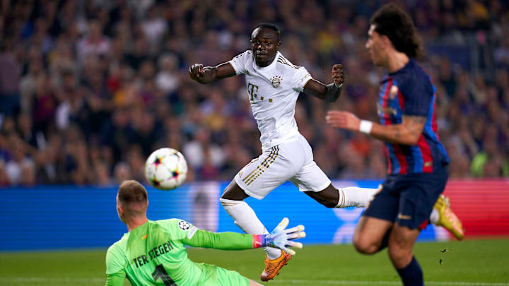 Sadio Mané marcou um dos gols do Bayern de Munique no Camp Nou