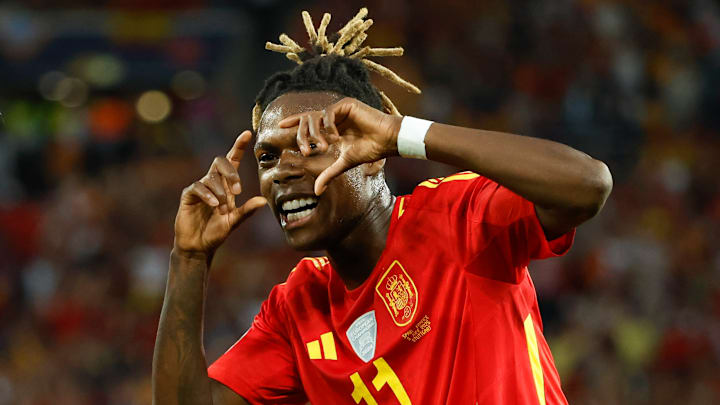 Nico Williams estava no elenco campeão da Eurocopa em 2024 na Alemanha Nico Williams estava no elenco campeão da Eurocopa em 2024 na Alemanha