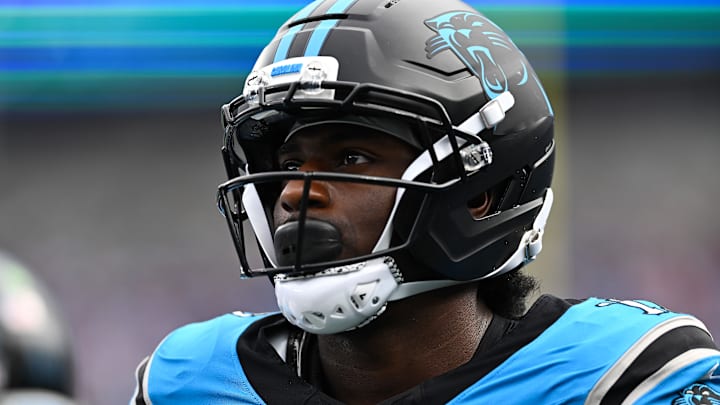 Carolina Panthers wide receiver Xavier Legette