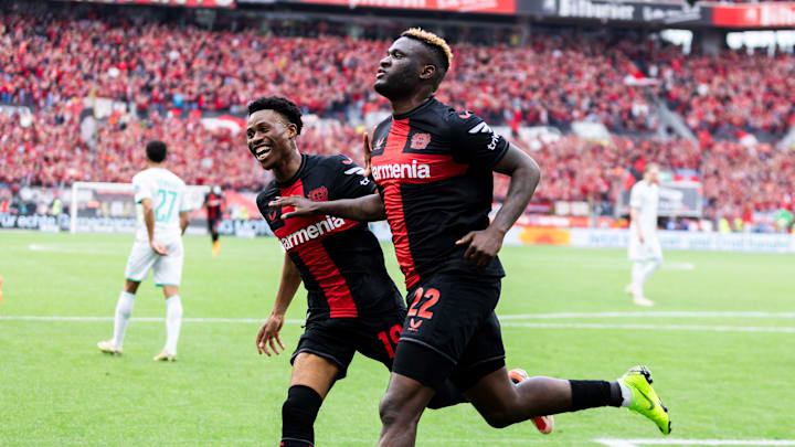 Nathan Tella (l.) und Victor Boniface (r.)