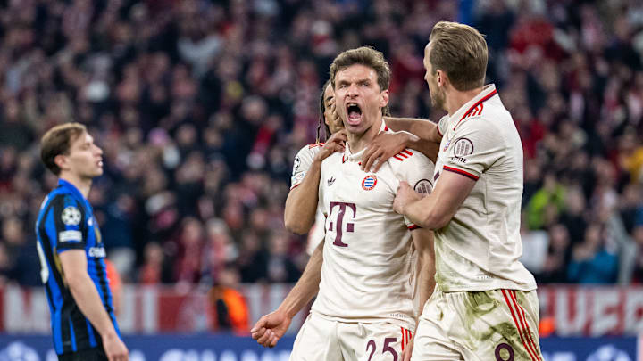 Thomas Müller nach seinem Ausgleich gegen Inter