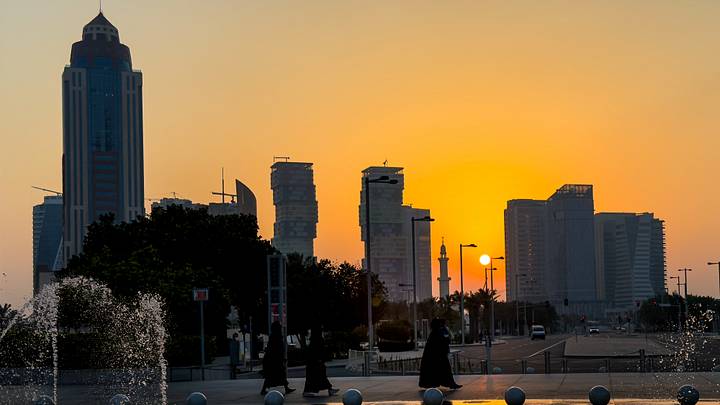 Daily Life At Lusail City In Doha, Qatar