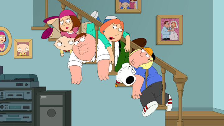 FAMILY GUY: In a special episode, the Griffins provide DVD commentary on a recent episode and reveal never-before-told drama between Peter and Lois in the "You Can't Handle the Booth" episode of FAMILY GUY airing Sunday, March 24 (9:00-9:30 PM ET/PT) on FOX. FAMILY GUY ª and © 2019 TCFFC ALL RIGHTS RESERVED. CR: FOX