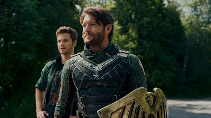 The Boys season 3 on Amazon Video Jack Quaid (Hughie Campbell), Jensen Ackles (Soldier Boy) The Boys season 3 on Amazon Video Jack Quaid (Hughie Campbell), Jensen Ackles (Soldier Boy)