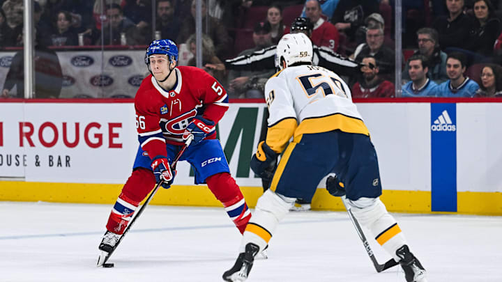 Dec 10, 2023; Montreal, Quebec, CAN; Montreal Canadiens right wing Jesse Ylonen