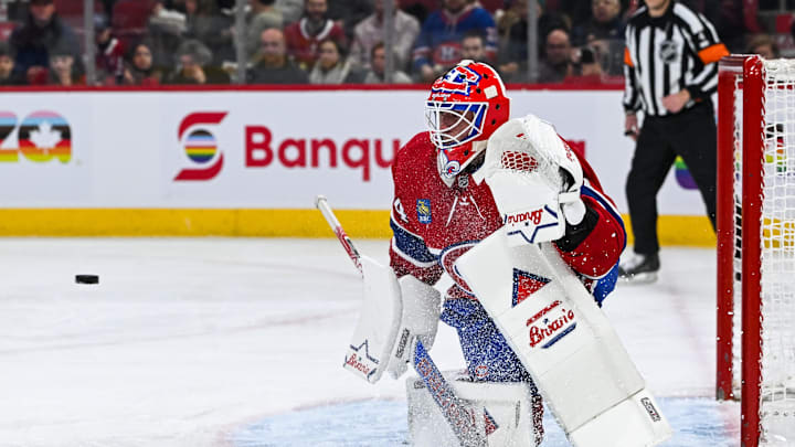 Jan 15, 2024; Montreal, Quebec, CAN; Montreal Canadiens goalie Jake Allen