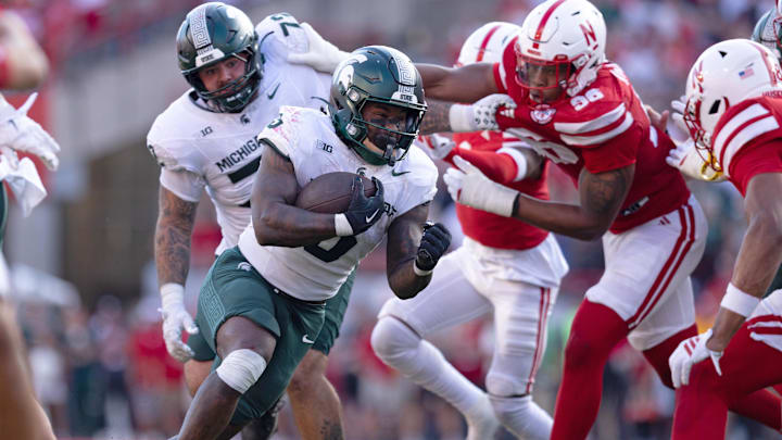 Michigan State Spartans wide receiver Nick Marsh. Mandatory Credit: Kylie Graham-Imagn Images