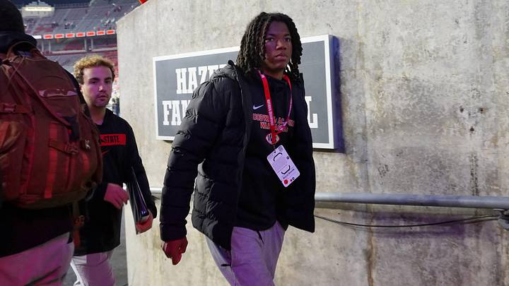 Woodward Academy cornerback Bryce Woods visits Ohio Stadium on the day of the Ohio State Buckeyes football game against UCLA on Nov. 15, 2025. Woodward Academy cornerback Bryce Woods visits Ohio Stadium on the day of the Ohio State Buckeyes football game against UCLA on Nov. 15, 2025.