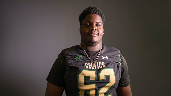 Offensive lineman Tommy Kinsler played at Trinity Catholic High School before coming to Miami. Now in the transfer portal, he has interest from the Wisconsin badgers