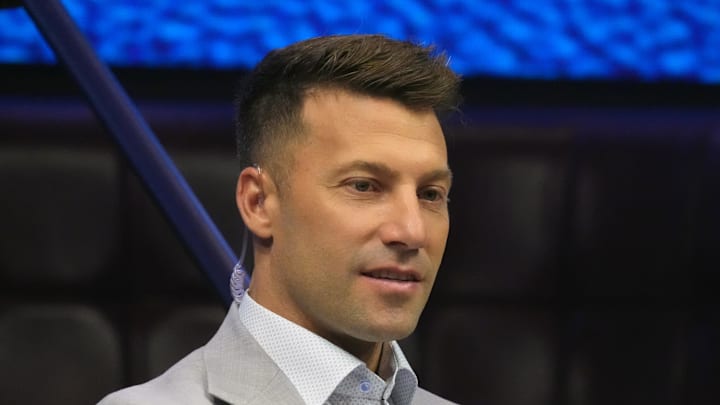 Jul 21, 2023; Las Vegas, NV, USA; Pac-12 Network analyst Yogi Roth during Pac-12 Media Day at Resorts World Las Vegas. Mandatory Credit: Kirby Lee-Imagn Images Jul 21, 2023; Las Vegas, NV, USA; Pac-12 Network analyst Yogi Roth during Pac-12 Media Day at Resorts World Las Vegas. Mandatory Credit: Kirby Lee-Imagn Images