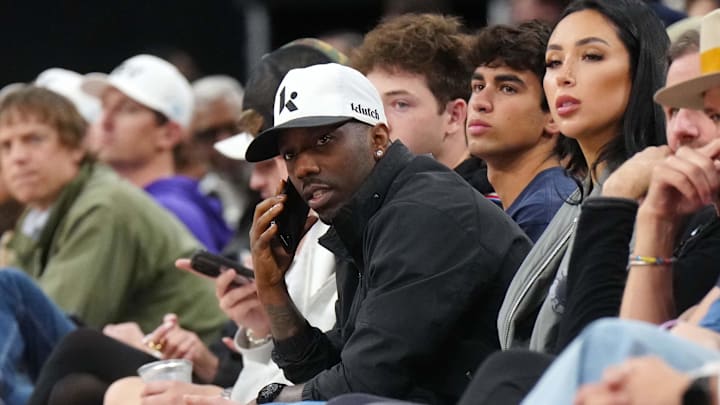 Mar 9, 2025; Inglewood, California, USA; Sports agent Rich Paul watches in the second half of the game between the Sacramento Kings and the LA Clippers at Intuit Dome. Mandatory Credit: Kirby Lee-Imagn Images