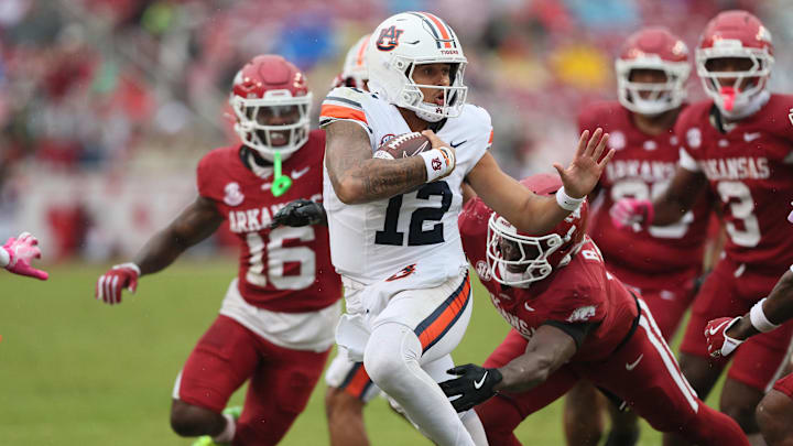 Auburn Tigers quarterback Ashton Daniels replaced Jackson Arnold in the third quarter, leading the team to a win. Auburn Tigers quarterback Ashton Daniels replaced Jackson Arnold in the third quarter, leading the team to a win.