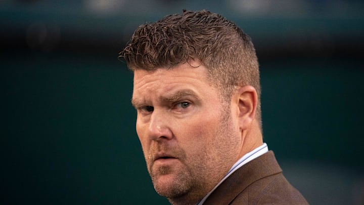 Tennessee Titans general manager Jon Robinson walks off the field after their 35 to 10 loss against the Philadelphia Eagles at Lincoln Financial Field Sunday, Dec. 4, 2022, in Philadelphia, Pa.

Nfl Tennessee Titans At Philadelphia Eagles