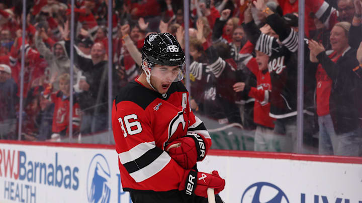 Jack Hughes and the Devils will take on the Avalanche in the NHL's 16-game bonanza Tuesday evening.