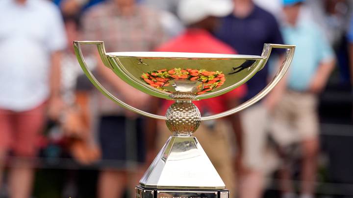 FedEx Cup Tour Championship trophy; John David Mercer FedEx Cup Tour Championship trophy; John David Mercer
