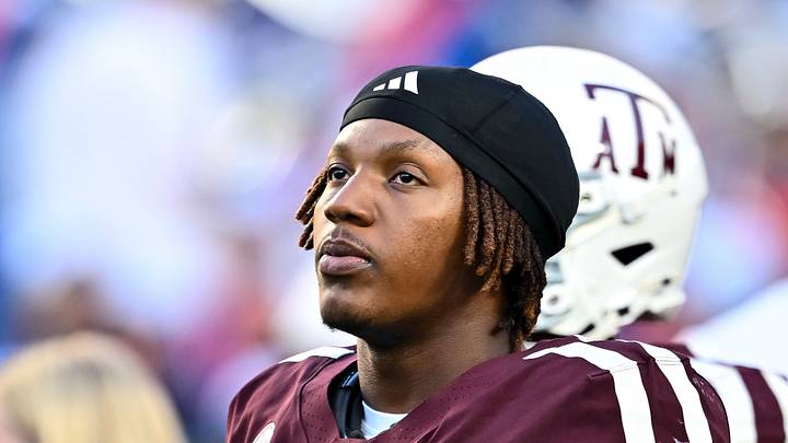 Oct 11, 2025; College Station, Texas, USA; Texas A&M Aggies linebacker Tristan Jernigan (32) looks on prior to the game against the Florida Gators at Kyle Field. Mandatory Credit: Maria Lysaker-Imagn Images Oct 11, 2025; College Station, Texas, USA; Texas A&M Aggies linebacker Tristan Jernigan (32) looks on prior to the game against the Florida Gators at Kyle Field. Mandatory Credit: Maria Lysaker-Imagn Images