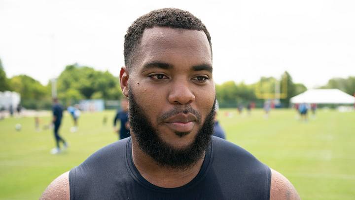Tennessee Titans defensive end Jeffery Simmons (98) responds to questions from the media after a training camp practice at Saint Thomas Sports Park Wednesday, July 27, 2022, in Nashville, Tenn.
Nas 0727 Titans 035 Tennessee Titans defensive end Jeffery Simmons (98) responds to questions from the media after a training camp practice at Saint Thomas Sports Park Wednesday, July 27, 2022, in Nashville, Tenn.
Nas 0727 Titans 035