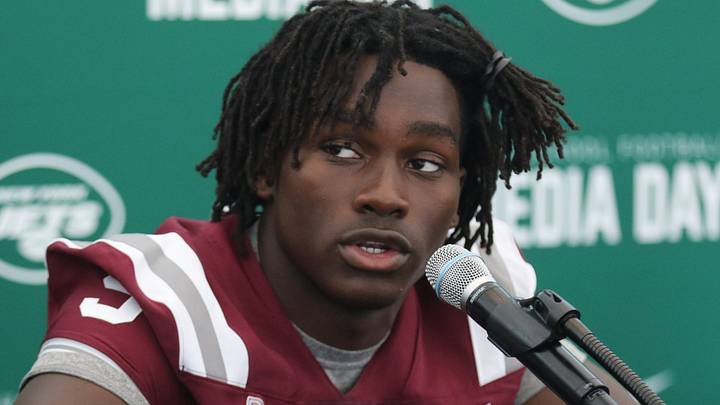 Lamont Lester of Don Bosco at the high school football Super Football Conference Media Day at MetLife Stadium. Lamont Lester of Don Bosco at the high school football Super Football Conference Media Day at MetLife Stadium.