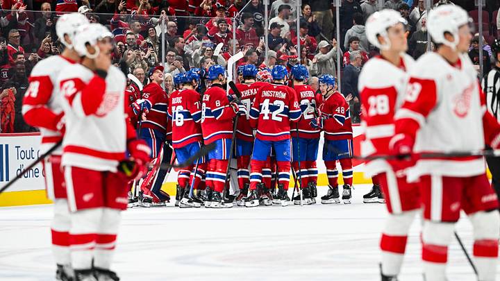 Montreal Canadiens, Detroit Red Wings  Credit: David Kirouac-Imagn Images