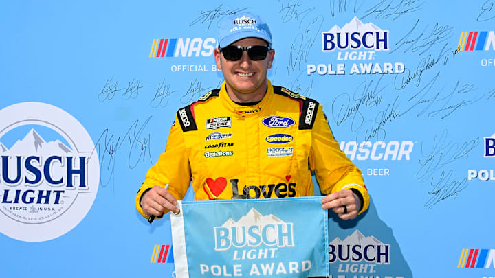 Michael McDowell will lead the field to green for the sixth time this season, winning the pole for Sunday's YellaWood 500 at Talladega Superspeedway. Michael McDowell will lead the field to green for the sixth time this season, winning the pole for Sunday's YellaWood 500 at Talladega Superspeedway.