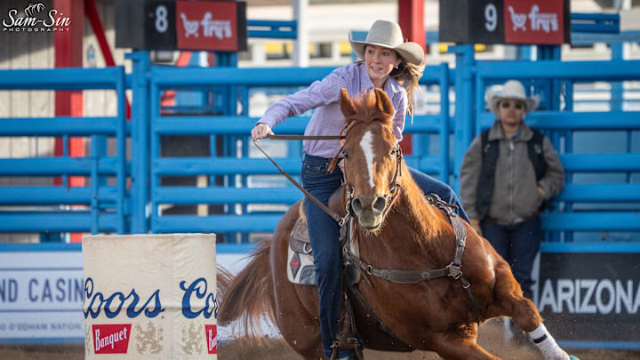 Emma Parr competing at Tucson, Ariz.