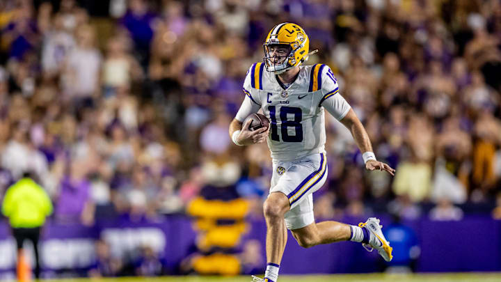 LSU Tigers quarterback Garrett Nussmeier