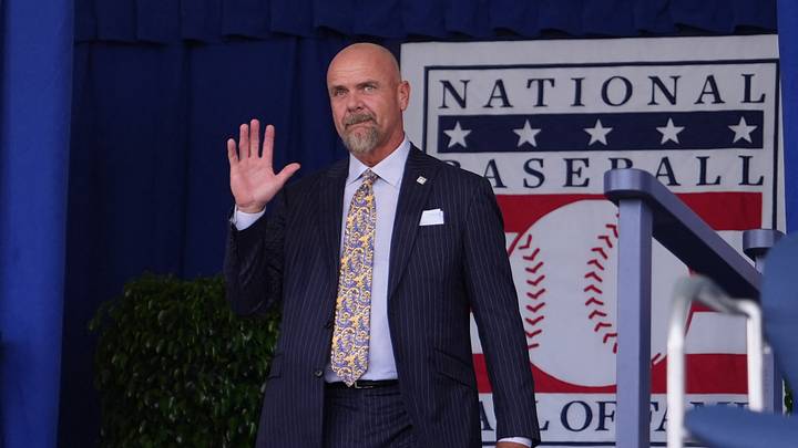 Larry Walker is introduced during the National Baseball Hall of Fame Induction ceremony Credit: Gregory Fisher-Imagn Images Larry Walker is introduced during the National Baseball Hall of Fame Induction ceremony Credit: Gregory Fisher-Imagn Images